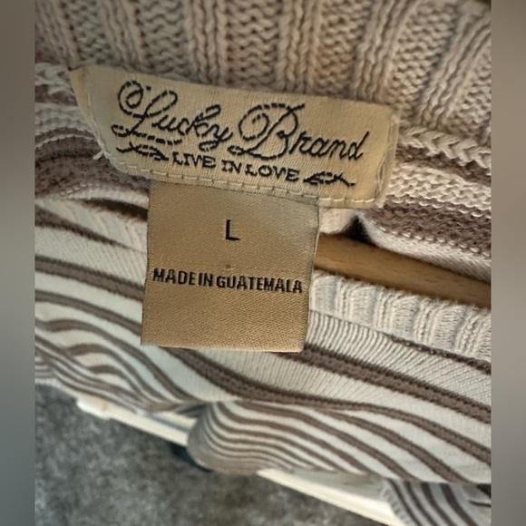 Lucky Brand Striped Sweater Size L - Picture 5 of 5